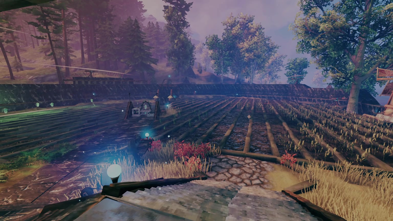 A Seedsower shrine at the edge of a tilled farm