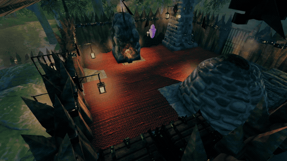 A Runekeeper carrying between a smelter and a kiln